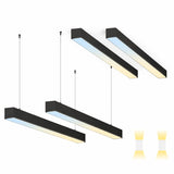 4 Pack Up & Down LED Linear Light Fixture 4FT 60W 7800LM, 0-10V Dimmable