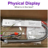 40W LED Emergency Battery Backup Driver, 277-480V High Voltage Input, 310-500V DC Output, 90-Minute Emergency Power for LED High Bay Lights, Commercial Emergency Lighting Driver for Warehouses & Industrial Fixtures