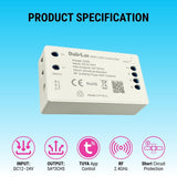 WiFi LED Controller D015/D016, 3-4CH 12-24V RGB/RGBW, 2.4GHz RF Remote, Tuya App, Alexa/Google Voice, 1024-Level PWM Dimmer, Short-Circuit Protected