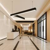 Linking Bracket for Office Lamp – L Shape 90° Connector – Black Metal