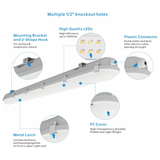 4ft. led vapor tight light fixture V shaped hook at switchtoled