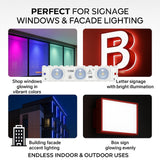 LED Module String Lights – Red/Green/White, 3W/Module, 390LM, 110V/220V, 130LM/W, CRI 90+, IP67 Waterproof, Dimmable, 48FT, UL Certified, 50,000 Hrs Lifespan