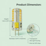 G4 LED Bulbs, JC Bi-Pin Base T3, 3W AC/DC 12V, 20W–30W Halogen Replacement, 220–260 Lumens, Warm White 3000K, Non-Dimmable, Landscape, RV & Under Cabinet Lighting