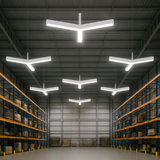 Linking Bracket for Office Lamp – T Shape 3-Way Connector – White Metal