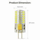 G4 LED Light Bulbs, 3W AC/DC 12V, T3 JC Bi-Pin Base, 20W Halogen Replacement, 220 Lumens, Cool White 6000K, Non-Dimmable, Landscape, RV & Under Cabinet Lighting