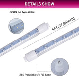 5ft LED Tube Lights double sided at switch to led