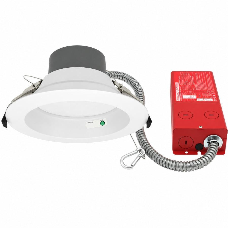 6" Commercial LED Downlight with Emergency Battery Backup at switchtoled