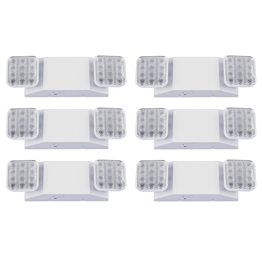 plug in emergency lights with battery backup 6 pack at switchtoled