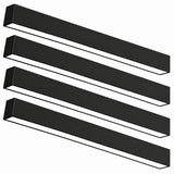 8FT Black LED Linear Light 4 Packat switchtoled