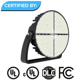 800W/1000W/1200W LED Stadium Light (Replaces 2000W–4000W Metal Halide), Adjustable Beam Angle Sports Flood Light, 125–130LM/W High Output, 5000K Daylight, 277–480V, IP65 Waterproof, 10KV Surge Protection High Mast Arena Lighting