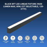 switchtoled 8ft led shop light fixture 5 cct, 120-277v