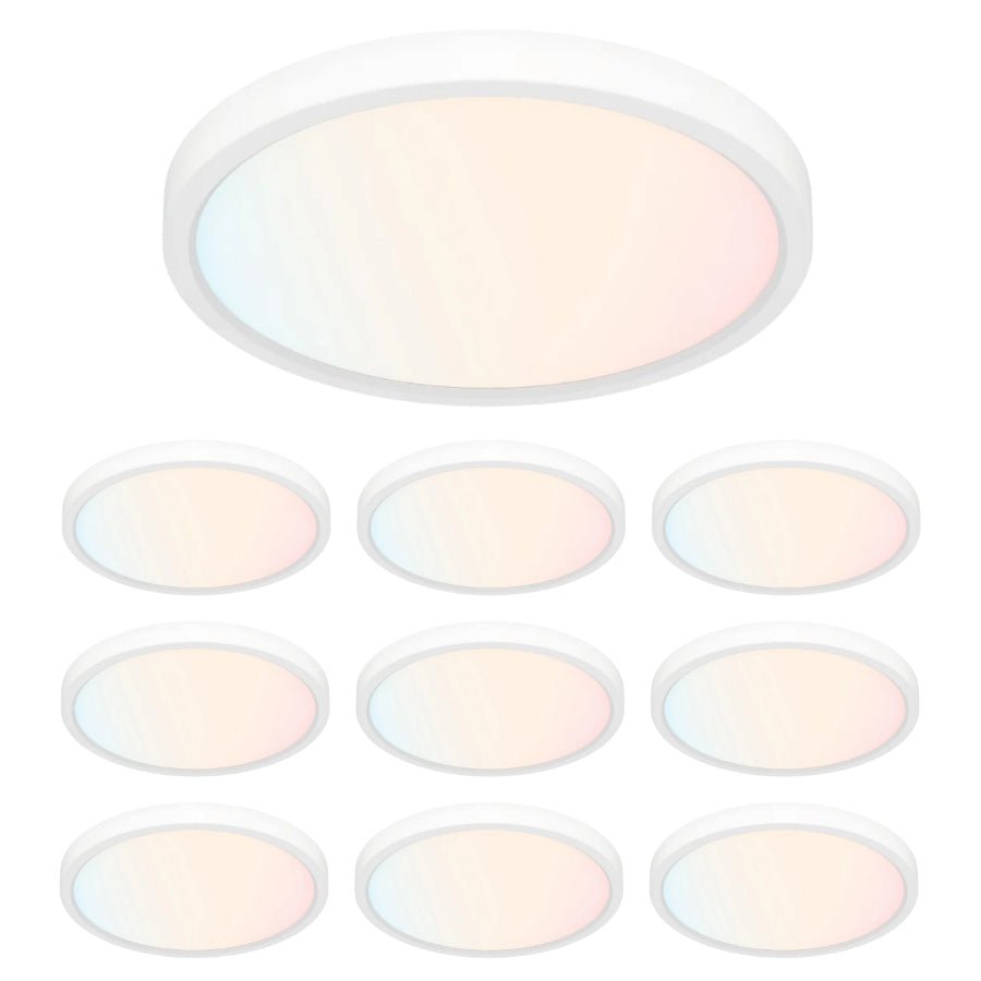 10 Pack 9 inch led flush mount ceiling light at switchtoled
