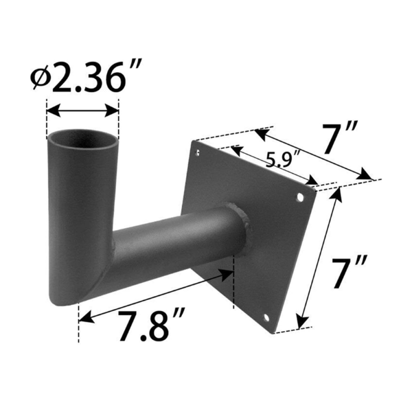 Bracket for Slip Fit Lights measurements at switchtoled.com