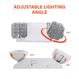 Corded Emergency Light with Battery Backup adjustable lighting angle at switchtoled.com