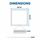 2×2 FT Edge-Lit Frame & T-Grid LED Panel Light Dmensions at switchtoled
