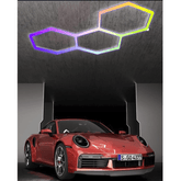 Drop Ceiling light for garage multi colors honeycomb 3 pack