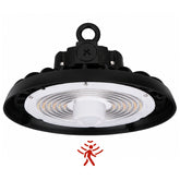 UFO LED High Bay Light, 150W/200W/240W Selectable, Up to 33,600 Lumens, Built-In PIR Motion Sensor, 4500K/5000K/5700K Selectable, 1000W MH Equivalent, 0-10V Dimmable Commercial Shop Light, 120-277V, ETL & DLC Listed
