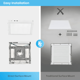 led flat panel easy installation