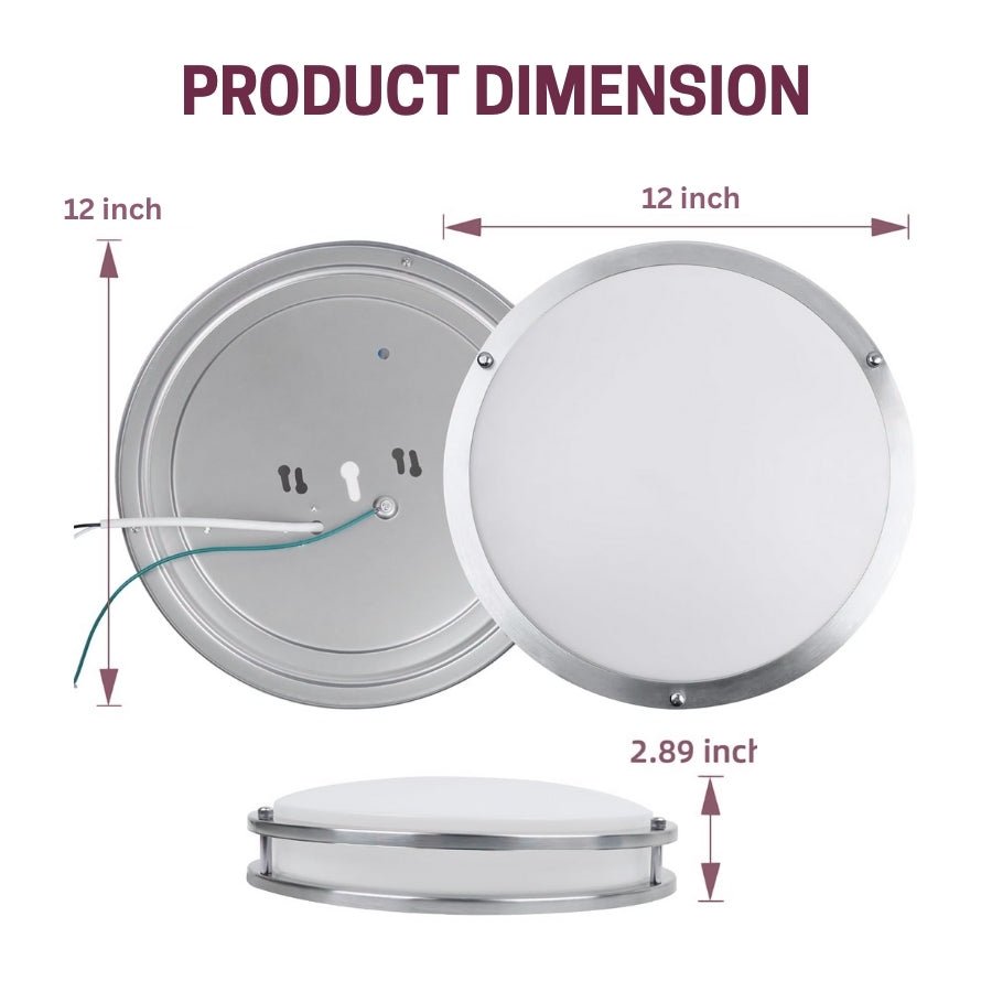 product dimension of 12 inch recessed downlight at switchtoled