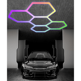 Hexagon Garage Lights RGB at switchtoled.com