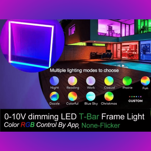 LED Drop Ceiling Lights with multiple lighting modes to choose at switchtoled.com