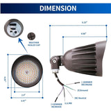 outdoor led flood lights product dimension