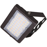 Durable 50W max LED flood light with adjustable yoke mount, featuring selectable wattage (30W/40W/50W) and bright, energy-efficient illumination for outdoor and commercial use.