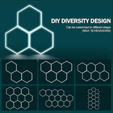 DIY Design hex grid lighting