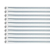 10 LED linear light tubes arranged in a vertical stack on a plain white background.