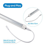 LED light bulb with connection wires on a white background