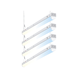 Modern pendant light LED linear strip on a white background
