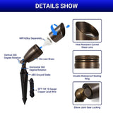 Switchtoled in detailed product features of 12v low voltage landscape spotlights