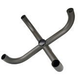 Metal Bracket four arm structure on a white background