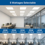 2x2 LED panel selectable wattage 20W 25W 30W 35W 40W