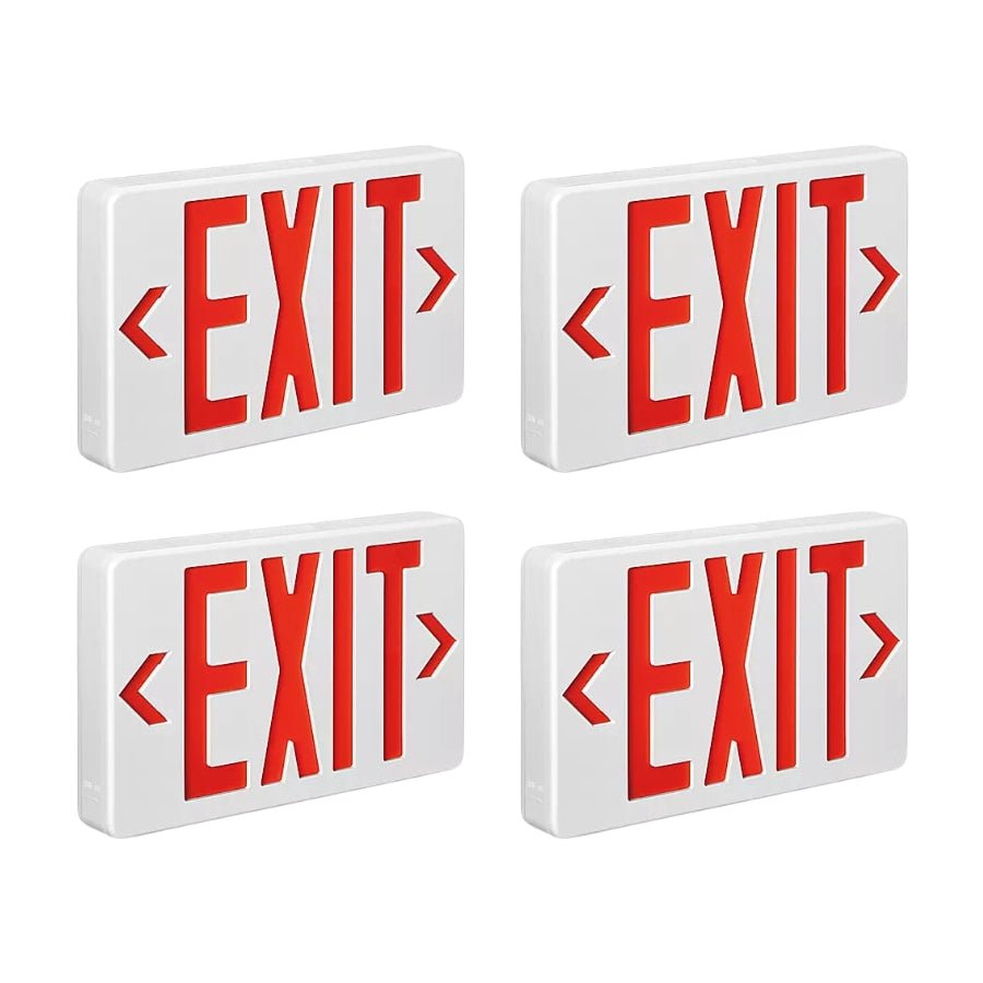 4 pack Wet Location Exit Sign at switchtoled
