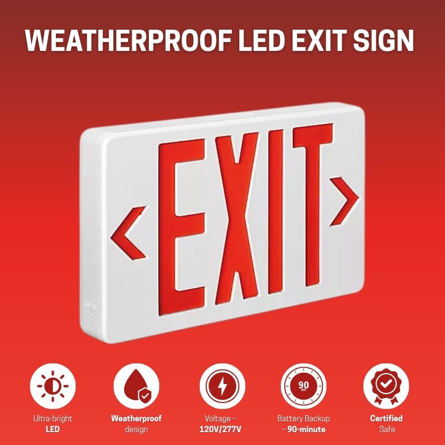 switchtoled Wet Location Exit Sign