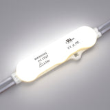 White modules leds with visible brand logo on a gray background