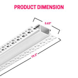 aluminum led channel length 79.2 inch and width 0.63 inch at switchtoled