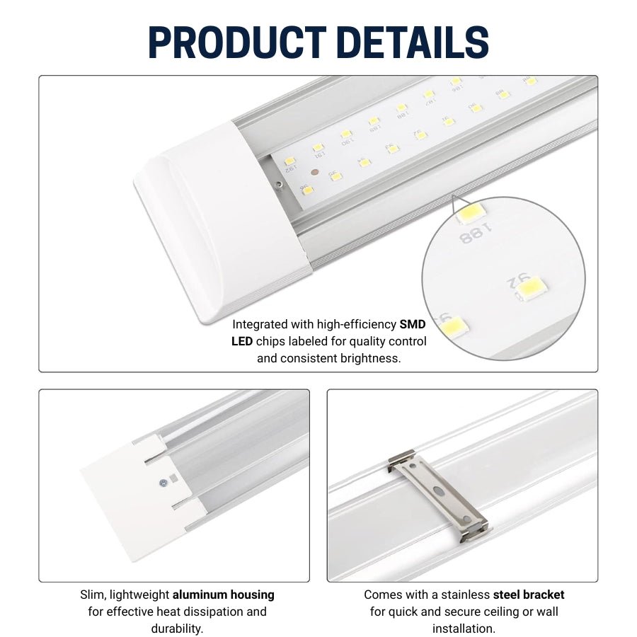 prodcut details of batten light at switch to led