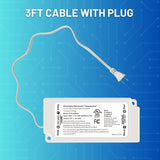 dimmable led driver 24v with 3ft cable with plug at switchtoled
