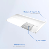 drop ceiling led lights 2x4 dimmable AC100-277volts at switchtoled