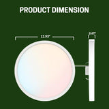 flush mount led light product dimension at switchtoled