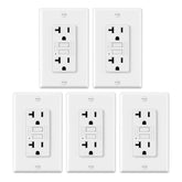 5 pack gfci outletat switch to led