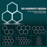 hexagon led lights for garage design at switchtoled.com