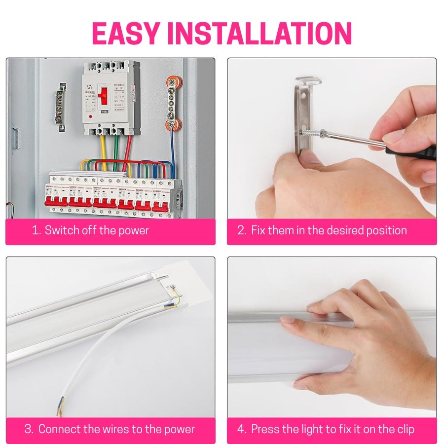 easy installation guide for led batten light at switch to led
