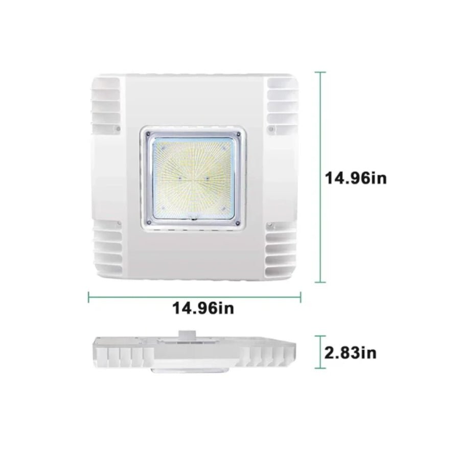 Switchtoled led canopy light length 14.96 inch and width 2.83 inch