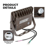 Lighting fixture with wiring and features highlighted on a white background