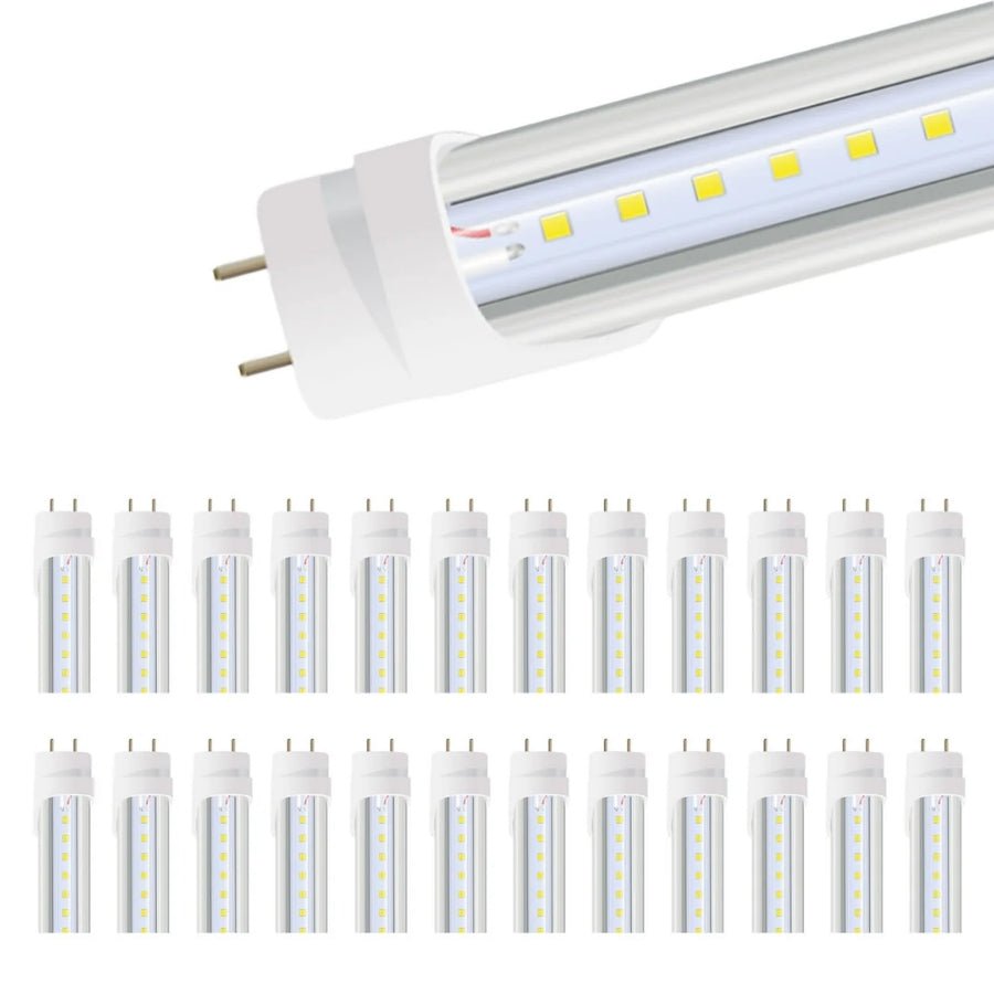 25 pack led fluorescent tube light fixtures at switchtoled