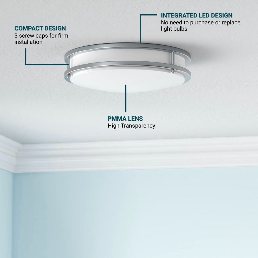 Compact design 14 inch recessed downlights at switchtoled
