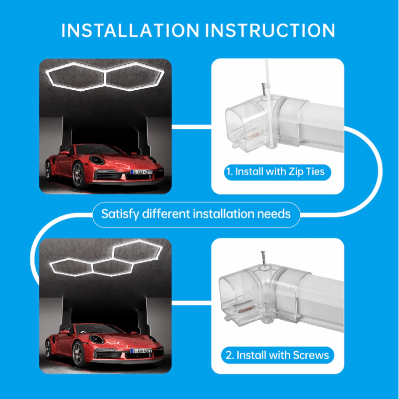 led garage ceiling lights installation instruction at switchtoled.com
